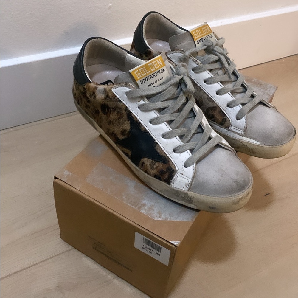Golden Goose Superstar Snow leopard